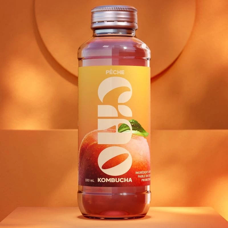 Kombucha Pêche - 330ml